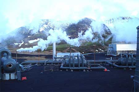 Hellisheidi Producción de hidrógeno en la central geotérmica de Hellisheidi en Islandia